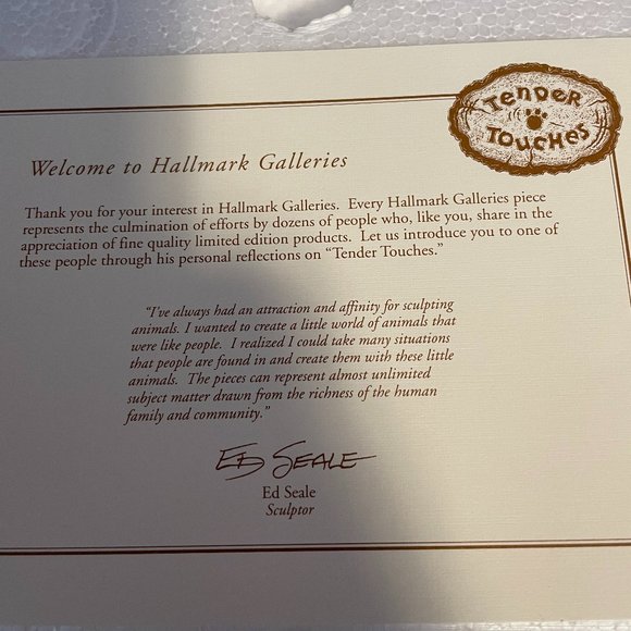 Old Swimming Hole Tender Touches Hallmark LARGE Figurine. - Picture 7 of 8